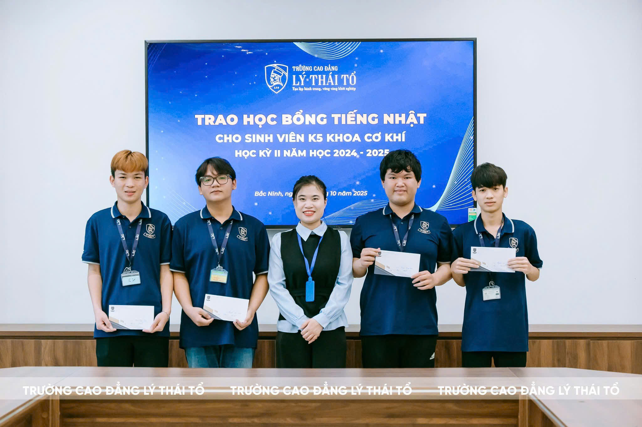 ITM trao học bổng Tiếng Nhật cho sinh viên xuất sắc K5 – Khoa Cơ khí, Trường Cao đẳng Lý Thái Tổ ITM trao học bổng Tiếng Nhật cho sinh viên xuất sắc K5 – Khoa Cơ khí, Trường Cao đẳng Lý Thái Tổ